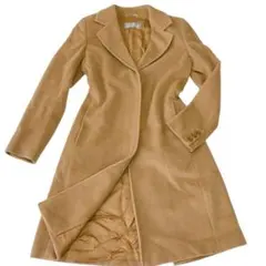 【最高級白タグ】Max Mara　アンゴラ混 ロングコート ベージュ XL相当 アンゴラ混/最高級白タグ✨マックスマーラ ロングコート 38 キャメル