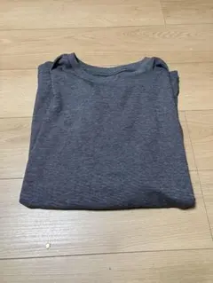 新品未使用グレー ストライプ Tシャツ 3L