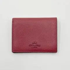 COACH コーチ 二つ折り財布 スナップウォレット レザー ピンク 折り財布