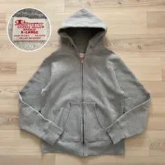 チャンピオン 赤単色タグ 70s復刻 リバースウィーブ パーカー ZIP XL