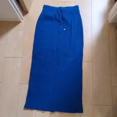 チャオパニックティピー リブニットスカート ブルー