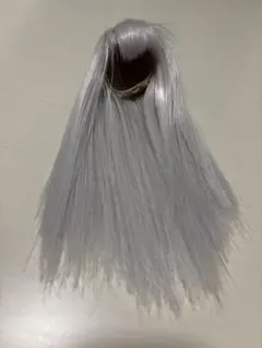 5インチ ドールウィッグ　グレー
