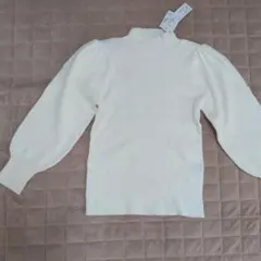 新品ハイネックリブニット　M