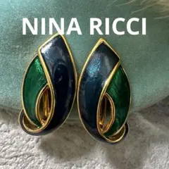 11.883【イヤリング】ニナリッチ　アクセサリー　ピアス変更可　ヴィンテージ