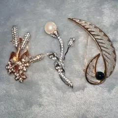 ✨お買い得✨ブローチ まとめ売り　3点セット