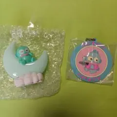 【匿名発送】お月さまライトマスコット　レトロラバーキー　ハンギョドン　2個セット