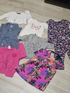 【カラフル】キッズ服 まとめ売り 春夏 7点セット 普段使い
