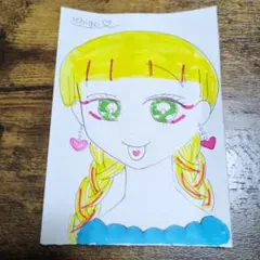 障害者アート　手描きイラスト　アナログイラスト