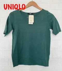 【UNIQLO】半袖クルーネックセーター
