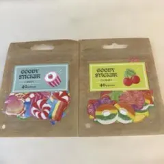 【新品・可愛い】マインドウェイブ フレークシール　キャンディ　グミ　 2点