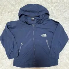 【美品】ノースフェイス　ナイロンジャケット ウインドブレーカー 120 ネイビー