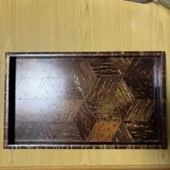 秋田県角館の「樺細工（桜皮細工）」盆トレー