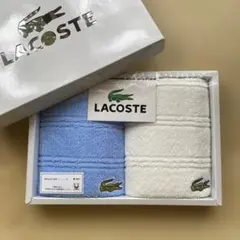 ラコステ　タオルハンカチ　二枚セット