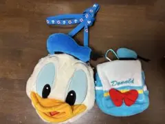 ディズニー ドナルドダック パスケース、ミニポーチセット