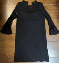 ZARA 黒ワンピース　シースルー　ザラのサムネイル