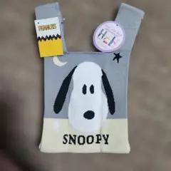 PEANUTS スヌーピー ニットトートバッグ新品のサムネイル