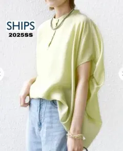 2025SS SHIPS 袖 ギャザー ドルマン ブラウスのサムネイル