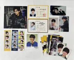 長尾謙杜　セット クリアカード 特典　厚紙　デタカ　学生証　ソロカード