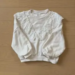 BREEZE レース襟トレーナー　110 クリーム色