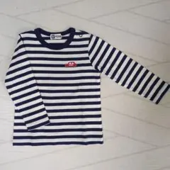 KP BOY 長袖カットソー ボーダー 車ワッペン
