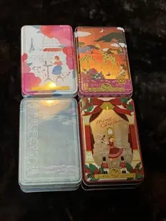 サブレミシェル　ヴォヤージュサブレ　お菓子　空き缶　睡蓮　パリ　ロンドン　ケニア