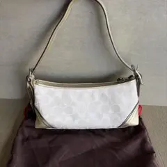 Y281 未使用保管COACH コーチ アクセサリーポーチ シグネチャー | Mercari