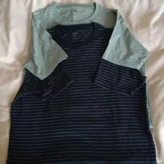 UNIQLO Mサイズ ボーダー半袖Tシャツ 2枚セット