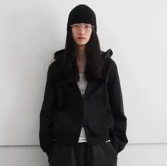 KAIKO Double zip parka "BLACK"