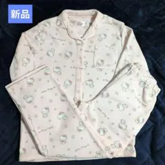 新品　タキヒヨーパジャマセット サンリオ ハローキティ 裏起毛 前開き