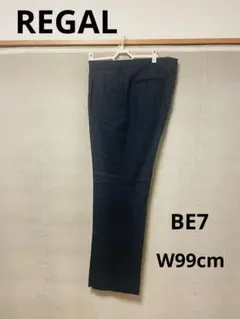 REGAL メンズ スラックス ネイビー ストライプ BE7 ウエスト99cmのサムネイル