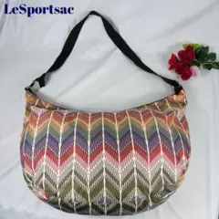 レスポートサック 　ハーフムーンショルダーバック ナイロン 大容量　マルチカラー