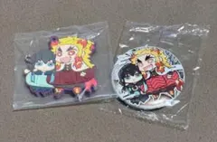 鬼滅の刃 時透無一郎&煉獄杏寿郎 缶バッジ&ストラバ