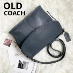 希少 vintage coach old archive ネイビー系 青系