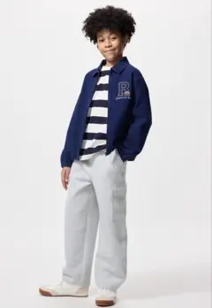 ユニクロキッズ　ドライスウェットカーゴパンツ　グレー　160センチ