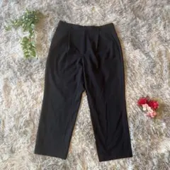 ✨23区✨サイズ48(XL-XXL) ブラック センタープレス スラックス