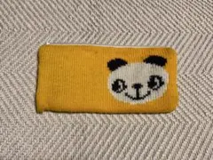 헤세이 레트로 パンダ ニット ペンケース ポーチ 옐로우