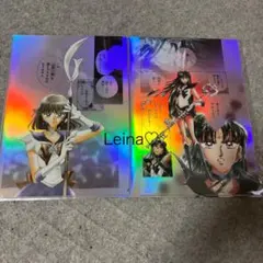 セーラームーンカフェ　オーロラクリアファイル　プルート　サターン　後期