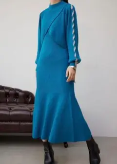 アズールバイマウジー　新品未使用ワンピース　ニットセットアップ