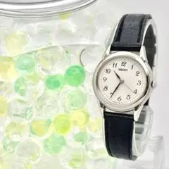 【美品/新品電池】 SEIKO シルバー レディース 腕時計 ドレス 純正ベルト