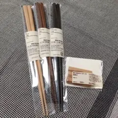 新品/無印良品★八角箸 3種 ＆箸置きセットのサムネイル