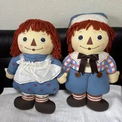 セキグチ　Raggedy Ann & Andy 全身クッション2体セットのサムネイル