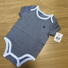 ラルフローレン ボーダーロンパース3M新品タグ付き50〜60サイズ