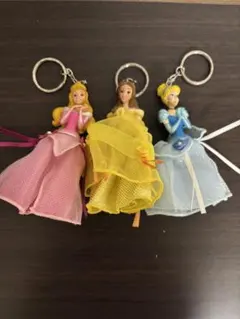 ディズニープリンセス キーホルダー 3個セット
