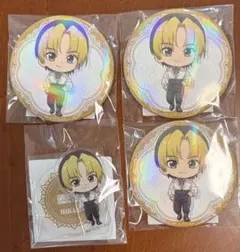 くじ引き堂 ヒカルの碁 塔矢アキラ Birthdayくじ 缶バッジ 2点セット