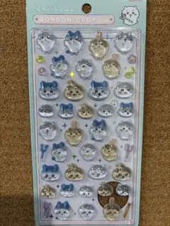 ボンボンドロップシール ちいかわ ハチワレ うさぎ みんな集合
