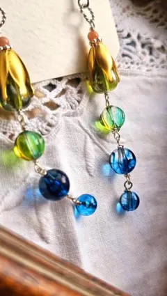 c8*朝露のピアス・イヤリング変更可