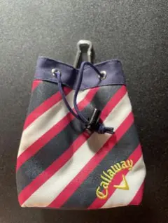 Callaway ストライプ　ゴルフボールポーチ♪