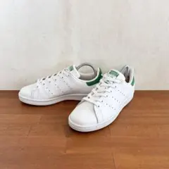 美品　アディダス　スタンスミス　22.5センチ　ホワイト×グリーン　天然皮革