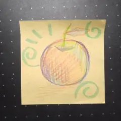 手描きイラスト りんご 付箋紙