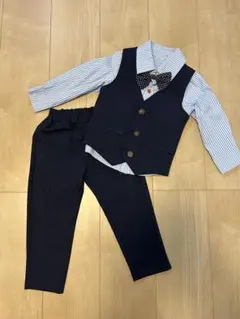 【未使用に近い】フォーマルスーツ 90cm 3点セット 結婚式 入園式 発表会